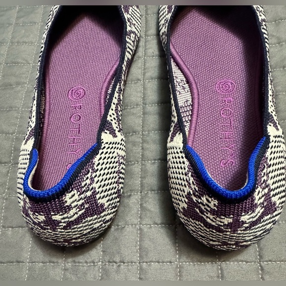 Rothy's Store Exclusive Size US W 11 Violet Wisteria Points - Picture 6 of 8